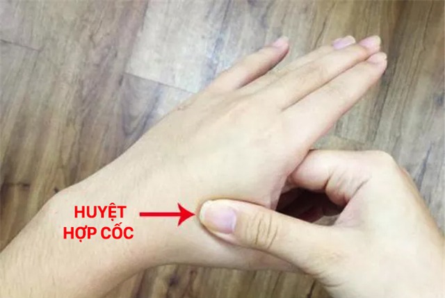 Huyệt Hợp cốc.